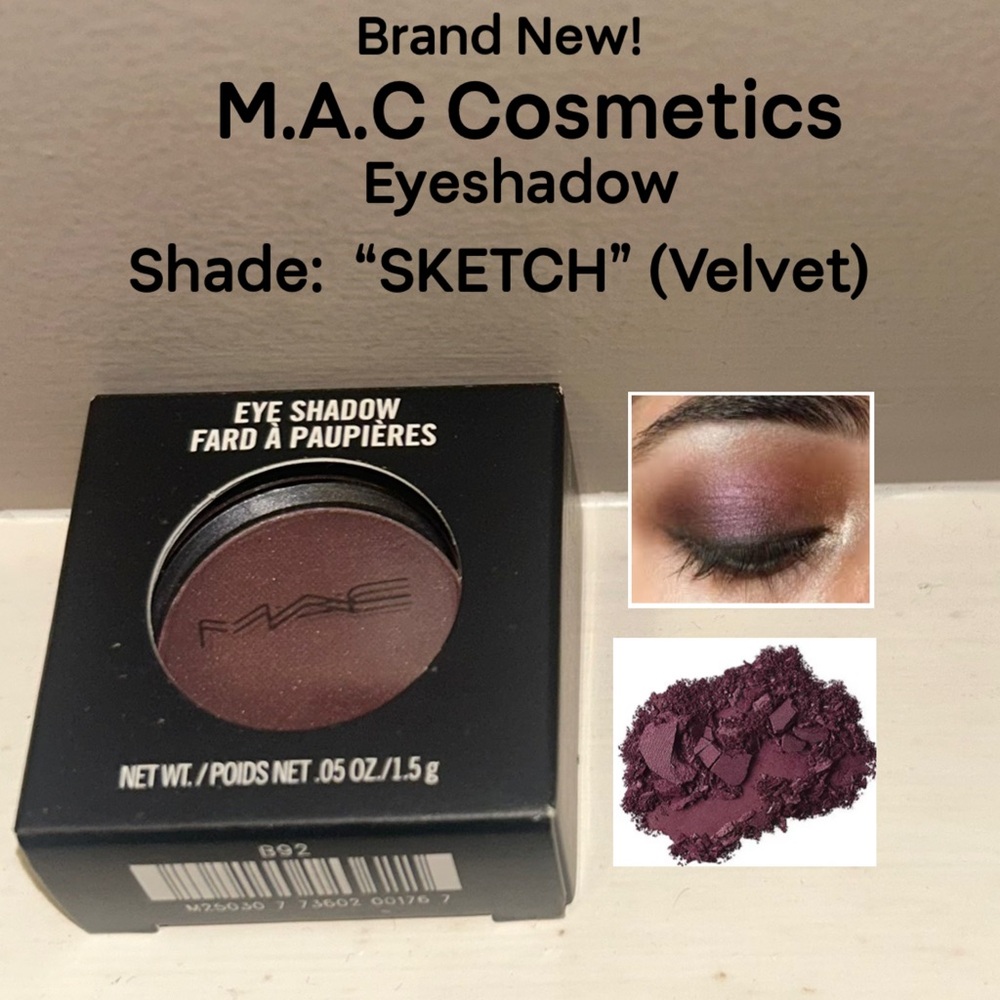 NWT Full Size MAC Cosmetics “SKETCH” Velvet Eyeshadow.